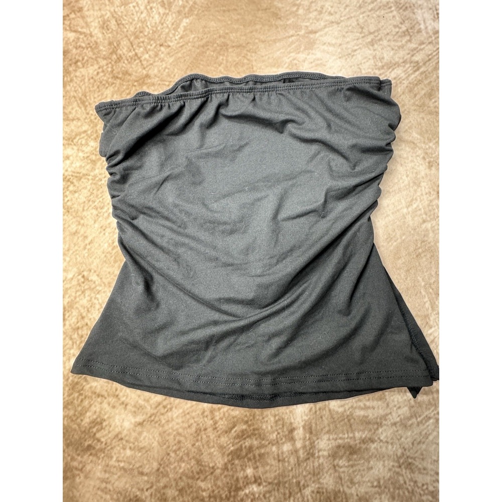 Strapless Tube Top Blouse Women's black Medium / 6 NIB